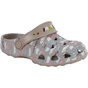 Coqui LITTLE FROG PRINTED Dětské sandály, šedá, velikost 31/32