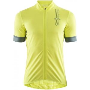 Craft RISE žlutá XL - Pánský cyklistický dres