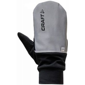 Craft HYBRID WEATHER šedá XL - Kombinované cyklistické rukavice
