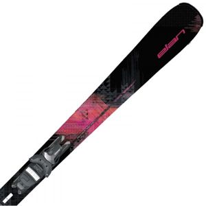 Elan BLACK CRYSTAL LS + EL 7.5 Dámské sjezdové lyže, Černá,Růžová, velikost 158