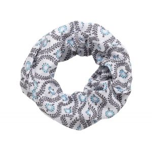 Finmark MULTIFUNKČNÍ ŠÁTEK Multifunkční šátek, Bílá,Černá,Světle modrá, velikost