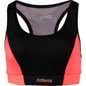 Fitforce PIRA Dámská fitness podprsenka, Oranžová,Černá, velikost