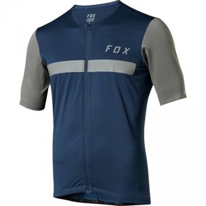 Fox ASCENTT SS JERSEY modrá L - Cyklistický dres