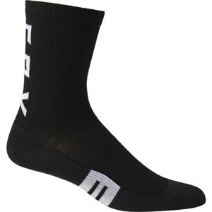 Fox 6" FLEXAIR MERINO Ponožky z merino vlny, Černá, velikost S/M