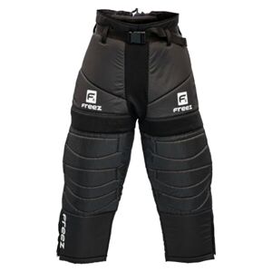 FREEZ G-180 Juniorské brankářské kalhoty na florbal, černá, veľkosť 120-130