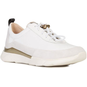 Geox D HIVER D Dámská volnočasová obuv, Bílá,Khaki, velikost 37
