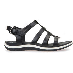 Geox D SANDAL VEGA Dámské sandále, Černá,Bílá, velikost 40
