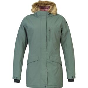 Hannah CAROLI Dámský zimní kabát s membránou, zelená, velikost 38