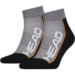Head PERFORMANCE QUARTER 2PACK Unisexové ponožky, černá, velikost 43-46