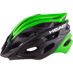 Head MTB W07 Cyklistická helma MTB, Černá,Zelená,Bílá, velikost (59 - 63)