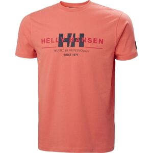 Helly Hansen RWB GRAPHIC T-SHIRT Pánské triko, lososová, velikost XXL