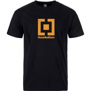 Horsefeathers BASE T-SHIRT Pánské tričko, černá, velikost S