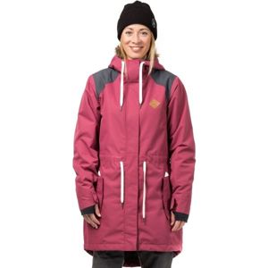 Horsefeathers POPPY JACKET Dámská lyžařská/snowboardová bunda, Růžová,Tmavě šedá,Lososová, velikost S