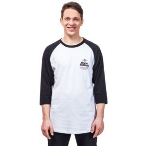 Horsefeathers CLAN LS T-SHIRT bílá XL - Pánské tričko