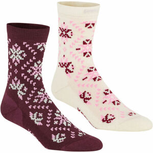 KARI TRAA TIRIL WOOL 2PK Dámské vlněné ponožky, bílá, veľkosť 36-38