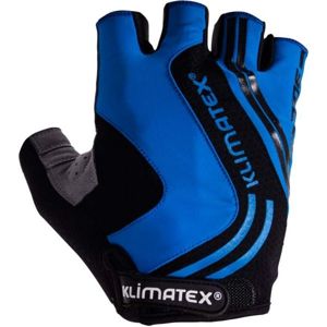 Klimatex RAMI Pánské cyklistické rukavice, modrá, velikost