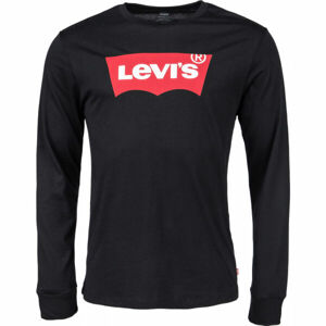 Levi's LS STD GRAPHIC TEE Pánské triko s dlouhým rukávem, černá, veľkosť 2XL