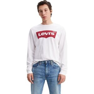 Levi's LS STD GRAPHIC TEE Pánské triko s dlouhým rukávem, bílá, velikost XL