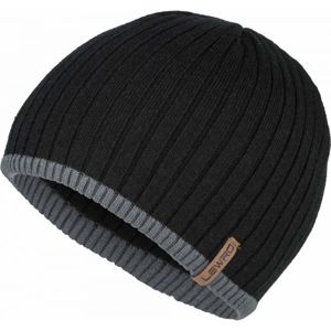 Lewro BOBYS černá 12-15 - Chlapecká pletená čepice