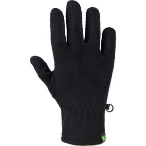 Lewro EMILIO Dětské fleecové rukavice, černá, veľkosť 8-11
