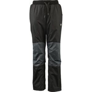 Lewro LOPPY Dětské šusťákové kalhoty, černá, velikost 116-122