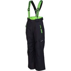 Lewro NIVES zelená 116-122 - Dětské snowboardové kalhoty