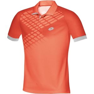 Lotto POLO CONNOR NET oranžová S - Pánské tenisové polo tričko