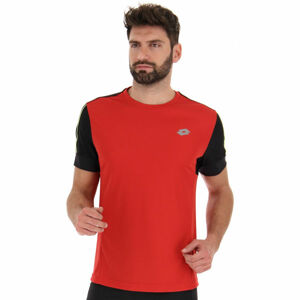 Lotto SPEEDRUN IV TEE PL Pánské běžecké tričko, červená, velikost M