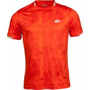 Lotto TOP TEN TEE PRT PL oranžová S - Pánské tenisové triko