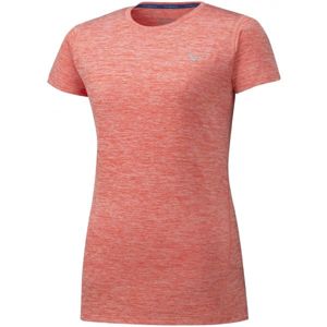 Mizuno IMPULSE CORE TEE W růžová XL - Dámské běžecké triko