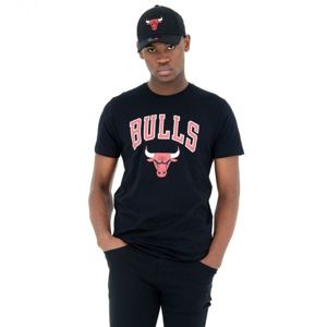 New Era NBA CHICAGO BULLS černá S - Pánské triko