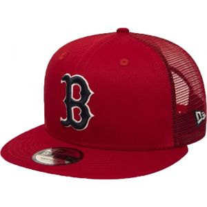 New Era 9FIFTY MLB ESSENTIAL A FRAME BOSTON RED SOX TRUCKER CAP červená S/M - Pánská klubová truckerka