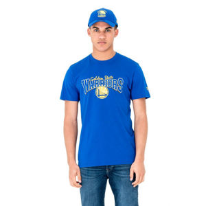New Era NE NBA GOLDEN WARRIOR modrá XL - Pánské triko