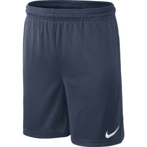 Nike PARK KNIT SHORT YOUTH Dětské fotbalové trenky, Tmavě modrá,Bílá, velikost M