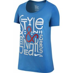 Nike TEE BF STYLE SNEAKERS Dámské tričko, modrá, velikost S