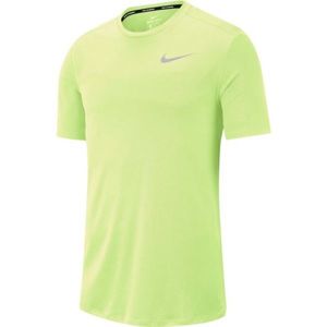 Nike DF BRTHE RUN TOP SS světle zelená M - Pánské běžecké tričko