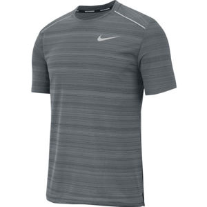 Nike DRY MILER TOP SS M Pánské běžecké tričko, šedá, velikost XL