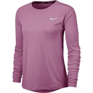 Nike MILER TOP LS růžová XL - Dámské běžecké triko