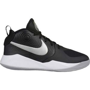 Nike TEAM HUSTLE D9 Dětská basketbalová obuv, černá, velikost 37.5