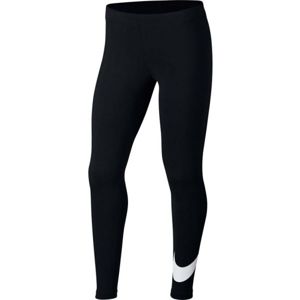 Nike NSW FAVORITES SWSH Dívčí legíny, Černá,Bílá, velikost XS