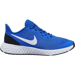 Nike REVOLUTION 5 GS modrá 6.5Y - Dětská běžecká obuv