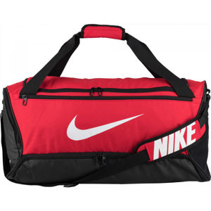 Nike BRASILIA M DUFF Sportovní taška, červená, velikost UNI