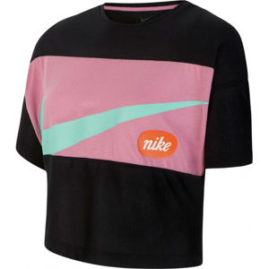 Nike TOP SS JDIY G černá S - Dívčí tričko