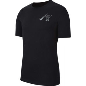 Nike DRY TEE WILD RUN GLOBEY M černá XL - Pánské běžecké tričko