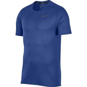 Nike DRI FIT BREATHE RUN TOP SS tmavě modrá M - Pánské běžecké tričko