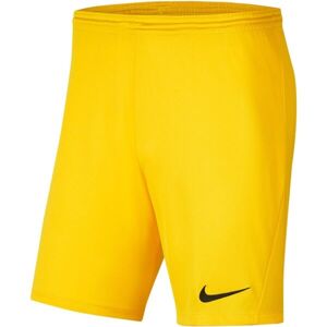 Nike DRI-FIT PARK III Pánské fotbalové kraťasy, žlutá, veľkosť M