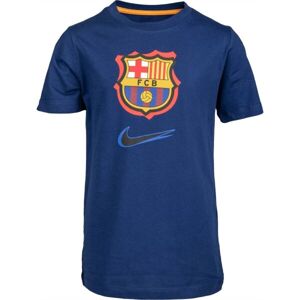 Nike FCB B NK CREST 92TRAP TEE Chlapecké tričko, tmavě modrá, velikost M