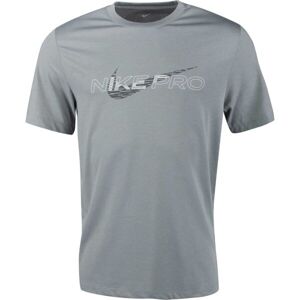 Nike DF TEE DB NK PRO M Pánské tréninkové tričko, šedá, velikost XL
