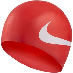 Nike BIG SWOOSH červená NS - Plavecká čepice