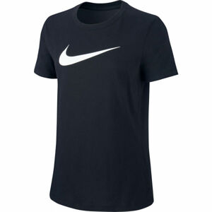 Nike DRY TEE DFC CREW Dámské tréninkové tričko, Černá,Bílá, velikost L